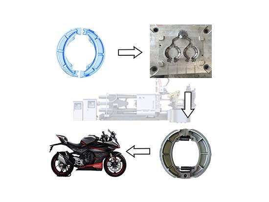motosiklet fren balatası döküm makinesi