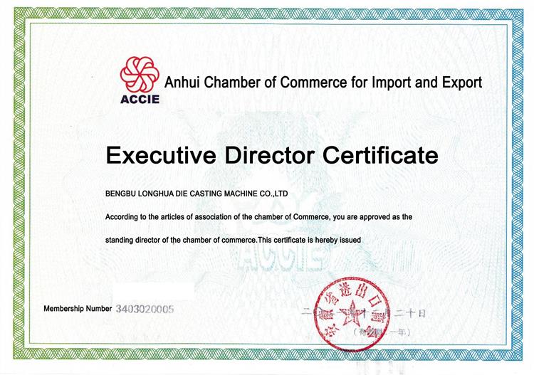 Anhui Ticaret Odası İthalat ve İhracat Daimi yönetici birimi sertifikasını kazanan şirketimizi tebrik ederiz.