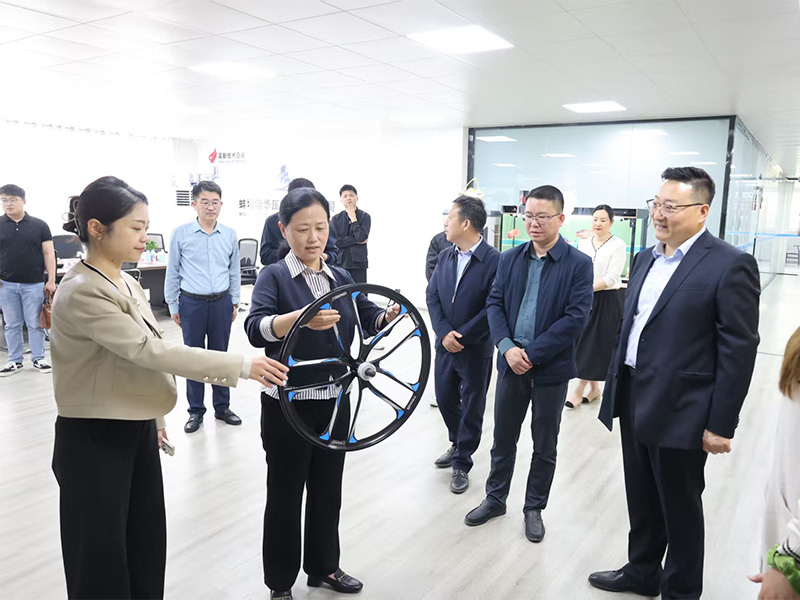 Bengbu Şehri ÇKP Bengbu Bölge Komitesi sekreteri Sang Yanhui, Bengbu Longhua Pres Döküm Makinesi Şirketi LTD'de araştırma yapmak üzere bir ekibe liderlik etti